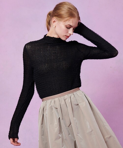 LOULOU WILLOUGHBY(ルルウィルビー)の「【LOULOU WILLOUGHBY】ティアードラッセルプルオーバー(Tシャツ/カットソー・レディース・ブラック/オフホワイト/ピンク/サックスブルー・2)」の20枚目の写真