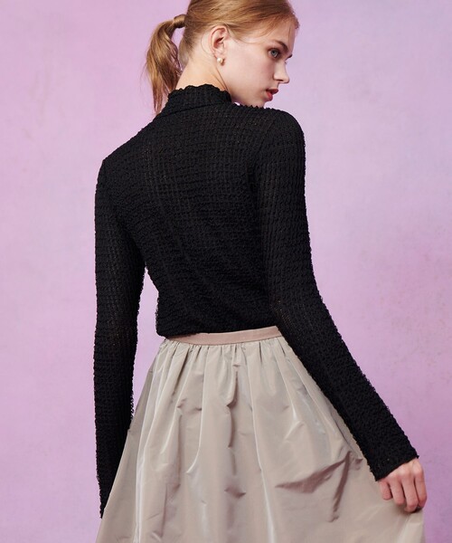 LOULOU WILLOUGHBY(ルルウィルビー)の「【LOULOU WILLOUGHBY】ティアードラッセルプルオーバー(Tシャツ/カットソー・レディース・ブラック/オフホワイト/ピンク/サックスブルー・2)」の18枚目の写真