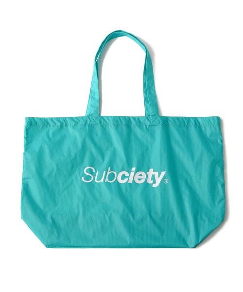 Subciety（サブサエティ）の「Nylon big tote bag（トートバッグ・メンズ・ブラック/オレンジ/ミント/ホワイト・FREE）」の8枚目の写真
