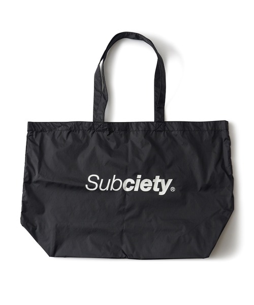 Subciety（サブサエティ）の「Nylon big tote bag（トートバッグ・メンズ・ブラック/オレンジ/ミント/ホワイト・FREE）」の6枚目の写真