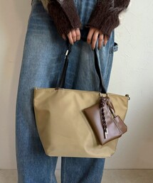 fredy emue（フレディエミュ）の「ポーチチャーム付ナイロントートバッグ（トートバッグ）」