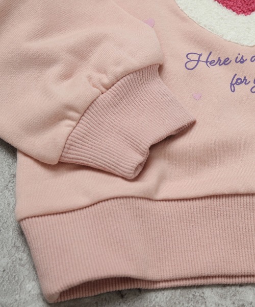 SUNDAYS SUN(サンデイズ サン)の「プリントトレーナー(うさぎ)(スウェット・キッズ・アイボリー/ライトピンク・120/110/100/90/80/130)」の5枚目の写真