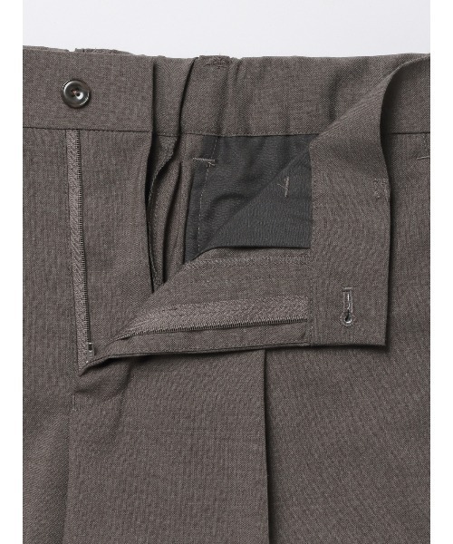 SUIT SQUARE(スーツスクエア)の「タックイージーパンツ ストレッチ ウールポリエステル トロピカル 無地 裾上げ済み(スラックス・メンズ・チャコールグレー/ブラウン・LL/L/M/S)」の10枚目の写真