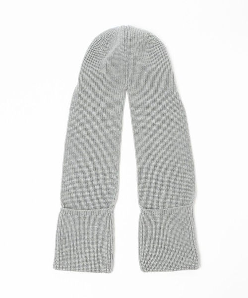 BAYFLOW（ベイフロー）の「ニットマフラーフライトハット（ハット・レディース・ブラック/グレー・FREE）」の16枚目の写真