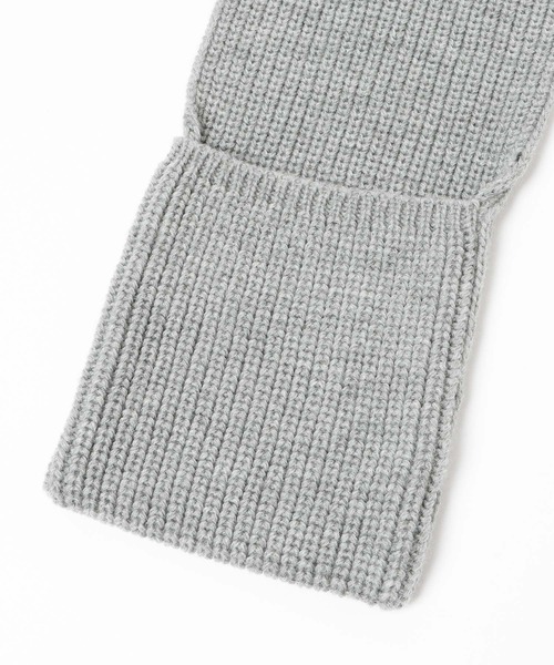 BAYFLOW（ベイフロー）の「ニットマフラーフライトハット（ハット・レディース・ブラック/グレー・FREE）」の9枚目の写真