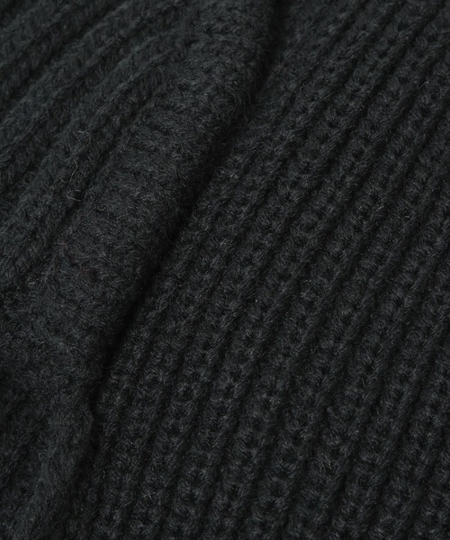 BAYFLOW（ベイフロー）の「ニットマフラーフライトハット（ハット・レディース・ブラック/グレー・FREE）」の13枚目の写真
