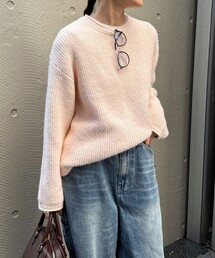 fredy emue | ミドル丈片畦ニットプルオーバー(ニット/セーター)