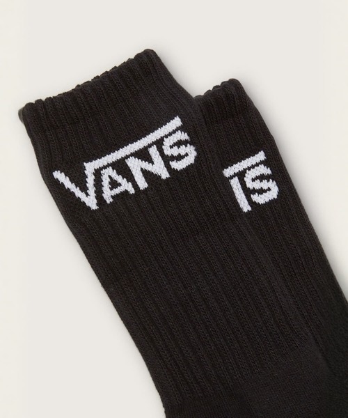VANS(バンズ)の「クラシック クルーソックス(3足) / CLASSIC CREW Black VN000F0XBLK1(ソックス/靴下・メンズ・ブラック・MEDIUM)」の3枚目の写真
