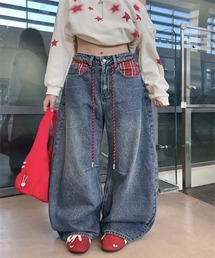 デニムパンツ（チェック柄）ファッション通販 - ZOZOTOWN