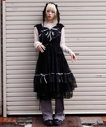 axes femme | リボンセットレースワンピース(ワンピース)