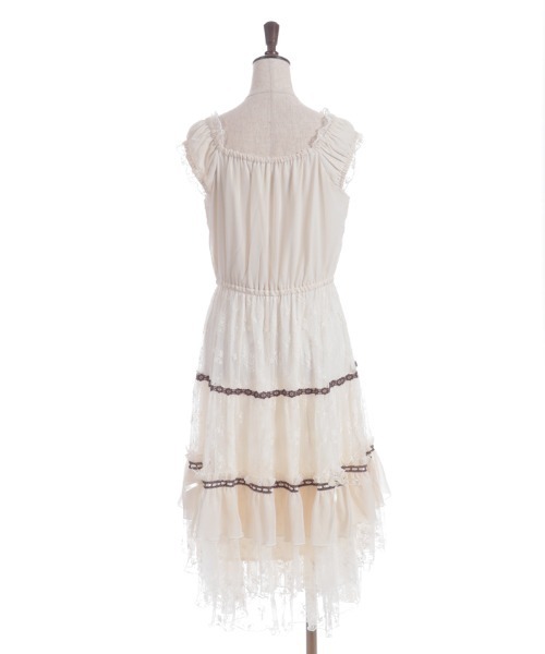 axes femme（アクシーズファム）の「リボンセットレースワンピース（ワンピース・レディース・ブラック/キナリ・FREE）」の17枚目の写真