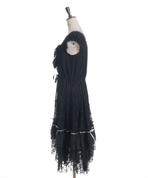 axes femme（アクシーズファム）の「リボンセットレースワンピース（ワンピース・レディース・ブラック/キナリ・FREE）」の13枚目の写真