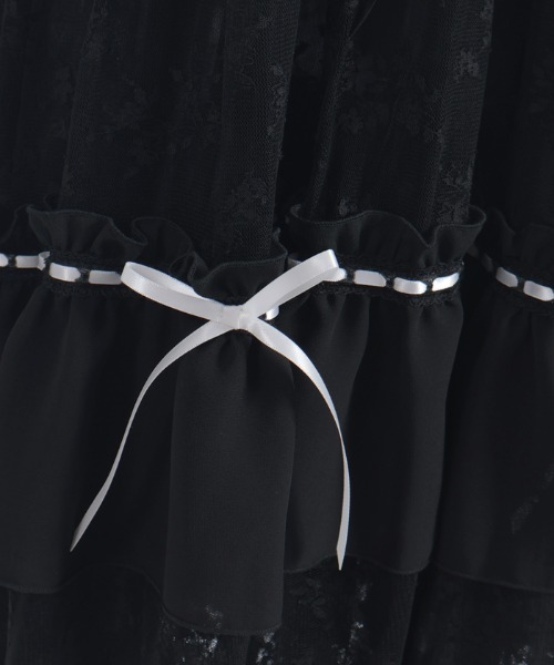 axes femme（アクシーズファム）の「リボンセットレースワンピース（ワンピース・レディース・ブラック/キナリ・FREE）」の16枚目の写真