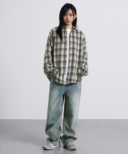 F.ILLUMINATE（フィルミネイト）の「デイリーウォッシングデニムパンツ-グレーブルー（デニムパンツ・レディース・その他・SMALL/MEDIUM/LARGE）」の4枚目の写真