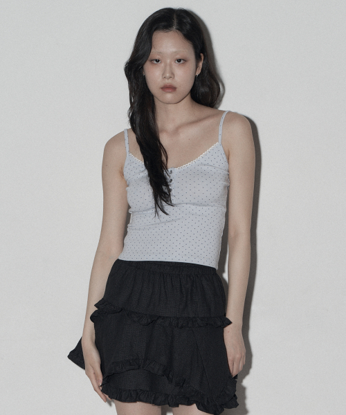 Midnight Move（ミッドナイトムーブ）の「dot top (sky blue)（Tシャツ/カットソー・レディース・その他・FREE）」の4枚目の写真