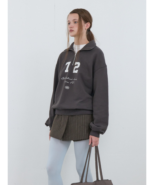 Kijun(キジュン)の「72 Half Zip-Up Pullover Charcoal(スウェット・レディース・その他・SMALL/MEDIUM)」の2枚目の写真