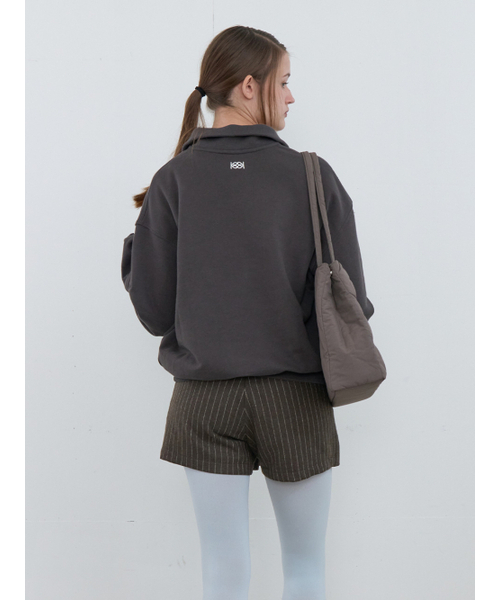 Kijun(キジュン)の「72 Half Zip-Up Pullover Charcoal(スウェット・レディース・その他・SMALL/MEDIUM)」の3枚目の写真