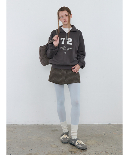 Kijun(キジュン)の「72 Half Zip-Up Pullover Charcoal(スウェット・レディース・その他・SMALL/MEDIUM)」の4枚目の写真