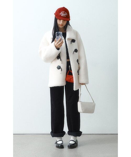 MUSINSA STANDARD WOMAN（ムシンサスタンダードウーマン）の「レディースワイドコーデュロイパンツ[ブラック]（その他パンツ・レディース・その他・27/28/29/30/24/25/26）」の10枚目の写真