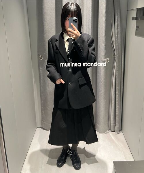 MUSINSA STANDARD WOMAN（ムシンサスタンダードウーマン）の「ウィメンズリラックスドサテンシャツ[エクリュ]（シャツ/ブラウス・レディース・その他・SMALL/MEDIUM/LARGE/X-SMALL）」の10枚目の写真