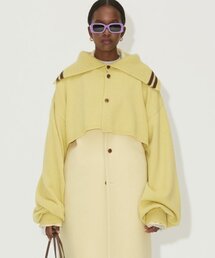 NOHANT（ノアン）の「BALLOON SLEEVE CAPE KNIT AURORA LIME（ニット/セーター）」