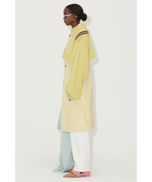 NOHANT(ノアン)の「BALLOON SLEEVE CAPE KNIT AURORA LIME(ニット/セーター・レディース・ライム・FREE)」の3枚目の写真