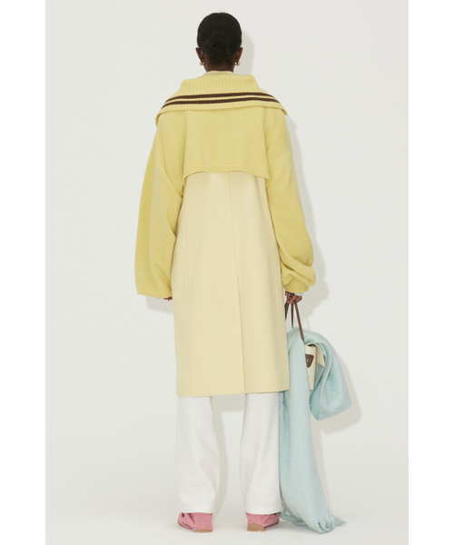 NOHANT(ノアン)の「BALLOON SLEEVE CAPE KNIT AURORA LIME(ニット/セーター・レディース・ライム・FREE)」の4枚目の写真