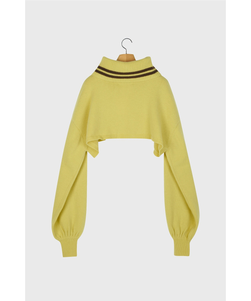 NOHANT(ノアン)の「BALLOON SLEEVE CAPE KNIT AURORA LIME(ニット/セーター・レディース・ライム・FREE)」の8枚目の写真
