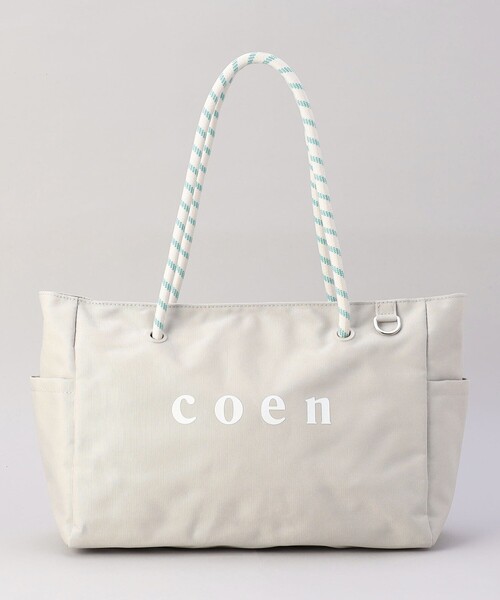 coen(コーエン)の「【再入荷/新色登場】coen(コーエン)ロゴ ポリキャンバスショルダーバッグ(WEB限定カラーあり)(ショルダーバッグ・レディース・グレー/ブラック/ネイビー/ベージュ・FREE)」の16枚目の写真