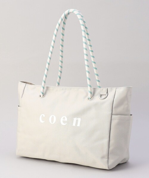 coen(コーエン)の「【再入荷/新色登場】coen(コーエン)ロゴ ポリキャンバスショルダーバッグ(WEB限定カラーあり)(ショルダーバッグ・レディース・グレー/ブラック/ネイビー/ベージュ・FREE)」の17枚目の写真