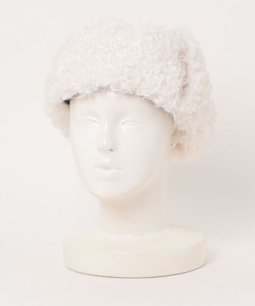 Revo.（レボ）の「ボアフライトキャップ（キャップ・レディース・アイボリー/ブラック/ピンク/グレー・FREE）」の2枚目の写真