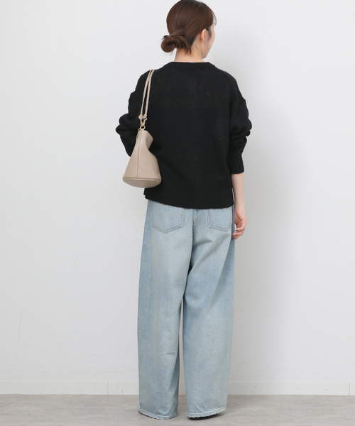 JOURNAL STANDARD relume（ジャーナルスタンダード　レリューム）の「ビジューボタンカーディガン（カーディガン/ボレロ・レディース・チャコールグレー/ブラック・FREE）」の6枚目の写真