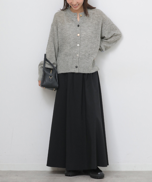 JOURNAL STANDARD relume（ジャーナルスタンダード　レリューム）の「ビジューボタンカーディガン（カーディガン/ボレロ・レディース・チャコールグレー/ブラック・FREE）」の11枚目の写真