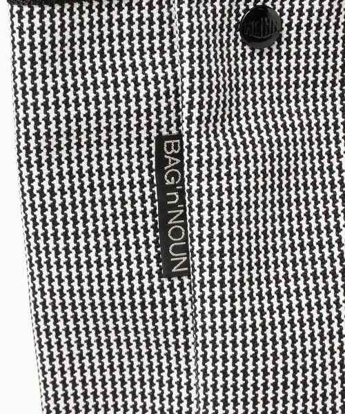 BEAMS BOY(ビームスボーイ)の「BAG'n'NOUN / HOMES HOUNDSTOOTH(トートバッグ・レディース・ブラック・ONE SIZE)」の6枚目の写真