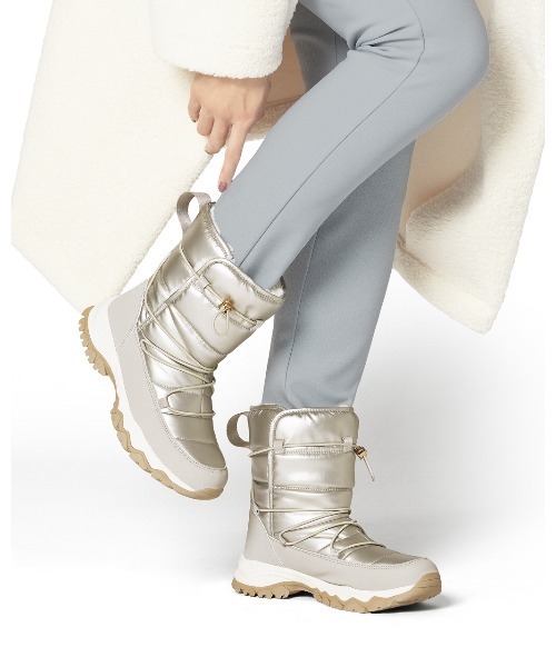 fitfit(フィットフィット)の「あったかウィンターブーツ(ブーツ・レディース・ベージュ/ブラック/シルバー・S/M/L)」の3枚目の写真
