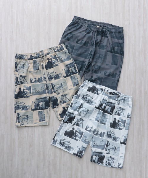 The Endless Summer（エンドレスサマー）の「TES HISTORY ALLOVER SHORTS / ショーツ（その他パンツ・メンズ・サンドベージュ/ホワイト/ライトグレー・X-LARGE/LARGE/MEDIUM/SMALL）」の4枚目の写真