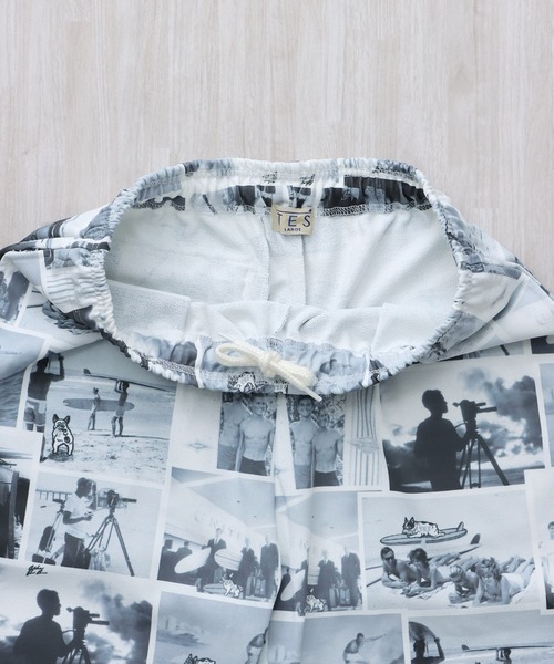 The Endless Summer（エンドレスサマー）の「TES HISTORY ALLOVER SHORTS / ショーツ（その他パンツ・メンズ・サンドベージュ/ホワイト/ライトグレー・X-LARGE/LARGE/MEDIUM/SMALL）」の6枚目の写真
