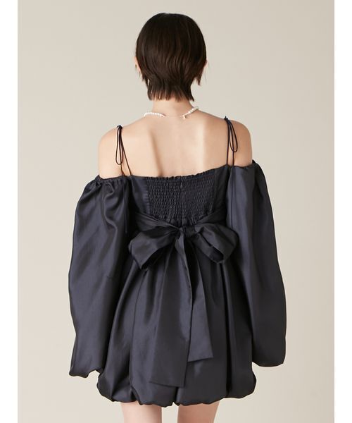 LILY BROWN（リリーブラウン）の「バルーンミニドレス（その他トップス・レディース・ドット/ネイビー/ピンク・F）」の8枚目の写真