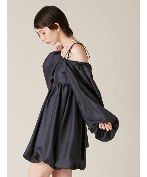 LILY BROWN（リリーブラウン）の「バルーンミニドレス（その他トップス・レディース・ドット/ネイビー/ピンク・F）」の9枚目の写真