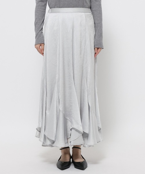 mysty woman（ミスティウーマン）の「エスカルゴマーメイドスカート6　636959（スカート・レディース・グレイッシュブルー/アイボリー/ブラック・FREE）」の12枚目の写真