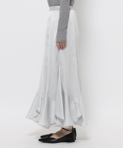 mysty woman（ミスティウーマン）の「エスカルゴマーメイドスカート6　636959（スカート・レディース・グレイッシュブルー/アイボリー/ブラック・FREE）」の13枚目の写真