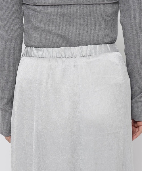 mysty woman（ミスティウーマン）の「エスカルゴマーメイドスカート6　636959（スカート・レディース・グレイッシュブルー/アイボリー/ブラック・FREE）」の7枚目の写真