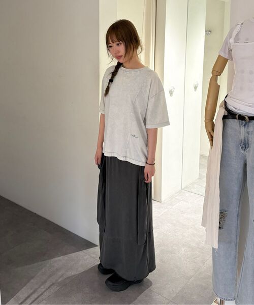 INSILENCE WOMEN(インサイレンスウーマン)の「ノーティッドマキシジャージスカートBLACK(スカート・レディース・その他・SMALL)」の4枚目の写真
