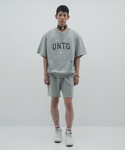 UNTAGE（アンテージ）の「ストリングウエストジャージスウェットショーツ[グレー(ユニセックス)]_UTP-SP08（その他パンツ・メンズ・その他・FREE）」の4枚目の写真