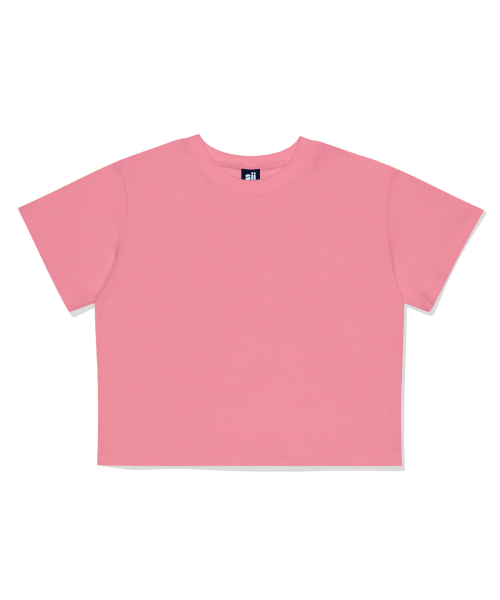 PAGESIISII(ページシシ)の「ベーシッククロップ半袖Tシャツピンク(Tシャツ/カットソー・レディース・その他・FREE)」の1枚目の写真