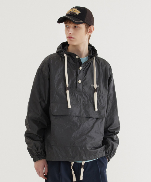 COVERNAT(カバーナット)の「アノラックフードジャケット チャコール(ナイロンジャケット・レディース・その他・X-LARGE/MEDIUM/LARGE)」の1枚目の写真
