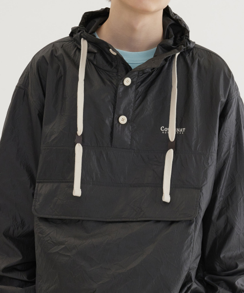 COVERNAT(カバーナット)の「アノラックフードジャケット チャコール(ナイロンジャケット・レディース・その他・X-LARGE/MEDIUM/LARGE)」の7枚目の写真