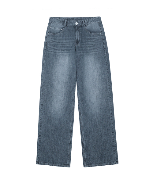 DECET（デケト）の「[リネンライク]Linen Like Mid Rise Wide Jeans DCPT039MidBlueB（デニムパンツ・メンズ・その他・26/28/30/32/34）」の6枚目の写真