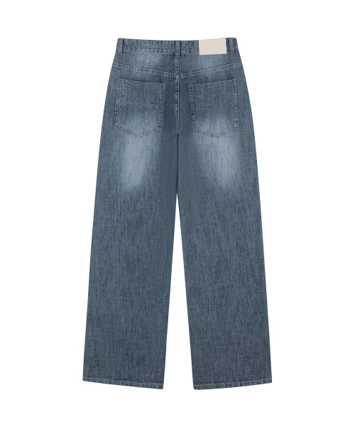 DECET（デケト）の「[リネンライク]Linen Like Mid Rise Wide Jeans DCPT039MidBlueB（デニムパンツ・メンズ・その他・26/28/30/32/34）」の7枚目の写真