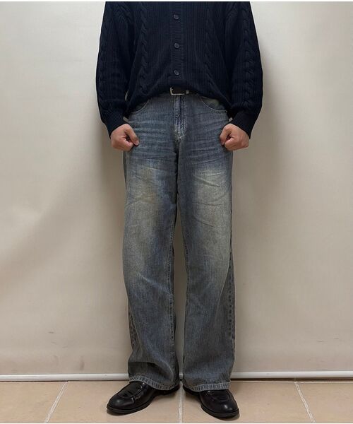 DECET（デケト）の「[リネンライク]Linen Like Mid Rise Wide Jeans DCPT039MidBlueB（デニムパンツ・メンズ・その他・26/28/30/32/34）」の17枚目の写真